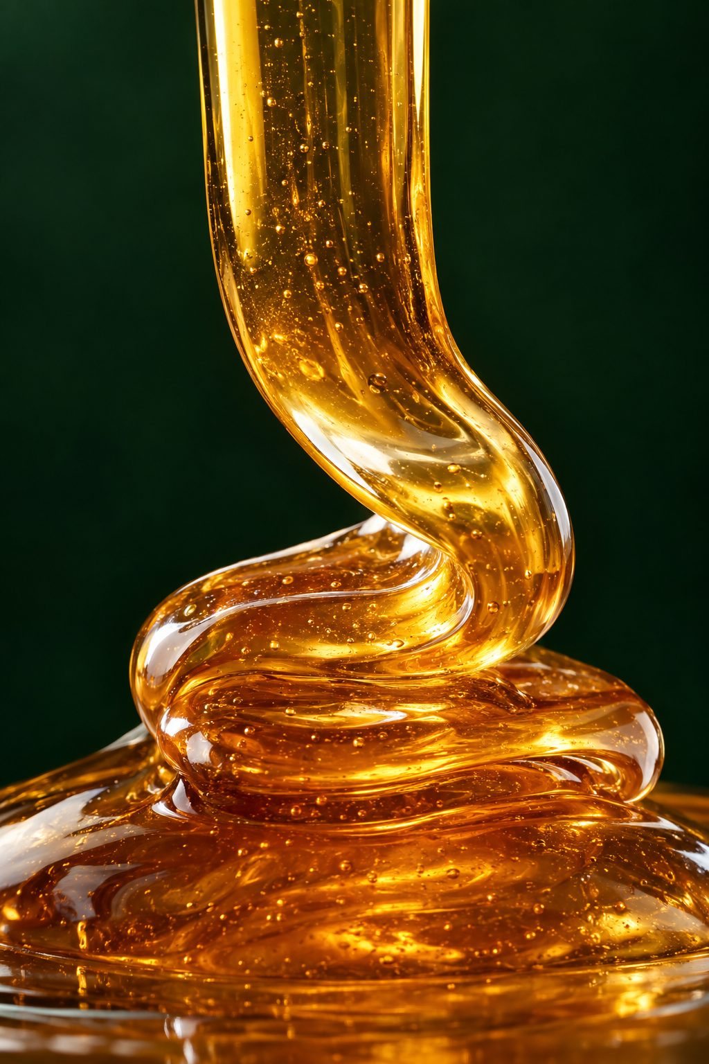 Ribbon of amber honey